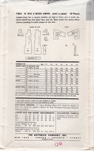 1950’s Butterick Sheath Dress and Cropped Bolero Jacket Pattern - Bust 36” - No. 7854