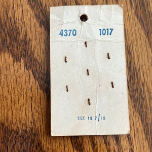 1970’s Fashionette Plastic Buttons - Burnt Orange - Set of 7 - 7/16” -  on card