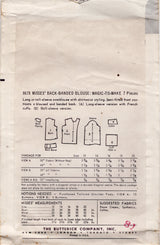 1950's Butterick Bloused Back Blouses Pattern - Bust 32" - No. 8678