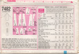 1960's Simplicity Sleeveless Dress, Boxy Jacket and A line Coat - Bust 34" - No. 7482