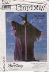1980's Simplicity Disney’s Maleficent Costume Pattern - Chest 21-23" - No. 8329