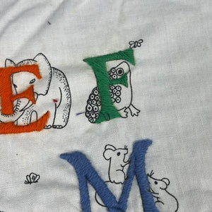 1970’s Animal Alphabet Embroidery Completed