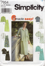 1990’s Simplicity Dress and Jacket Pattern - Bust 40-44" - No. 7956