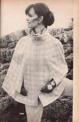 1960's Simplicity Cape in Two lengths and Pants Pattern - Bust 32.5" - No. 7866