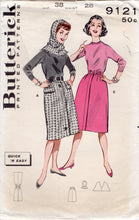 1950’s Butterick Straight Skirt and Hood Pattern - Waist 28" - No. 9121