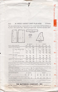 1950’s Butterick Straight Skirt and Hood Pattern - Waist 28" - No. 9121