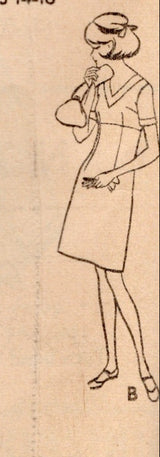 1960's McCall's Empire Waist Sheath Dress pattern - Bust 36" - No. 8630