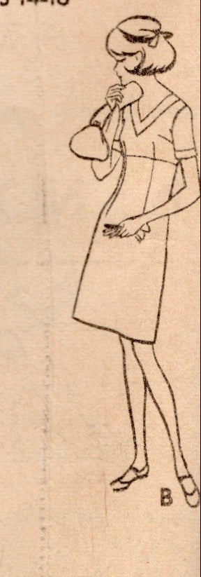 1960's McCall's Empire Waist Sheath Dress pattern - Bust 36" - No. 8630