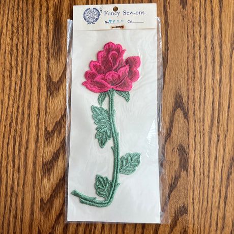 1970’s Large Rose Applique - deadstock