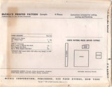 1950's McCall's Half Apron Pattern - OS - Sample