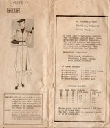 1930's Mail Order Two PIece Peplum Dress Pattern - Bust 36" - No. 8229