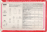 1970's Simplicity Doll Wardrobe for Barbie, Cher and Farrah Dolls - 11.5-12.5" doll - No. 8281