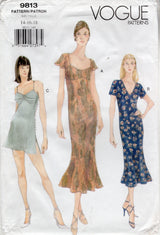 vogue mermaid dress pattern McCall's Sewing Pattern M7569 Misses' Column and Mermaid-Style Dresses with Bodice and Sleeve Variations