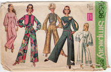 1960's Simplicity Jumpsuit and Bolero Pattern with optional Split Sleeve and Sash - Bust 38" - No. 8506