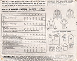 1950's McCall's Button Up Blouse Pattern - Bust 34" - No. 8573