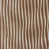 1970’s Burlington Klopman Poplino Brown and White Stripe Dacron Poly Fabric - BTY