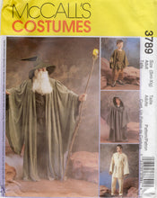 2000's McCall's Men's Witch and Wizard Costume Pattern - Chest 34-48" - No. 3789