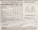 1950's McCall's Circle Skirt Pattern - Waist 30" - No. 8960