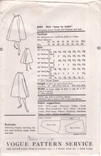 1950's Vogue Flared Skirt Pattern - Waist 26" - No. 8984