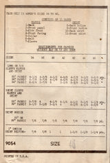 1940's Marian Martin Two Piece Suit with Dress-like Skirt - Bust 46" - No. 9054