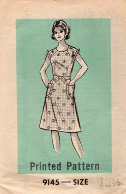 1970's Mail Order Back Wrap Dress Pattern - Bust 35