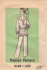 1970's Marian Martin Top and Pants Pattern - Bust 44" - No. 9149