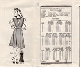 1940's Marian Martin Jumper Dress and Blouse Pattern - Bust 32" - No. 9453