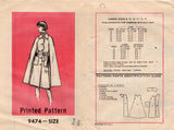 1970's Mail Order Cape Pattern - Bust 36" - No. 9474
