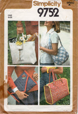 1980's Simplicity Bag Pattern - No. 9752