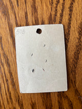 1940’s Lucky Day Pearl Buttons - Opaque - Set of 4 - 5/8" -  on card (50AB)