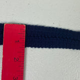 1970’s Navy Blue Braided Knit Binding - Orlon Acrylic - BTY