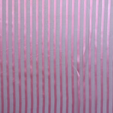 1970’s Pink Sheer and Satin Striped Polyester Chiffon Fabric - BTY