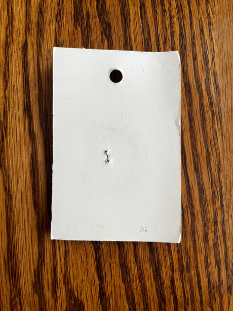 1980’s La Moderne Large White Plastic Button - Set of 1 - 1 3/4” - on card