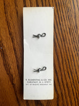 1970’s Le Chic Deep Navy Blue Plastic Shank Buttons - 1 1/8” - set of 2 - on card