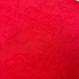 1970’s Red Brocade Cotton Fabric - BTY