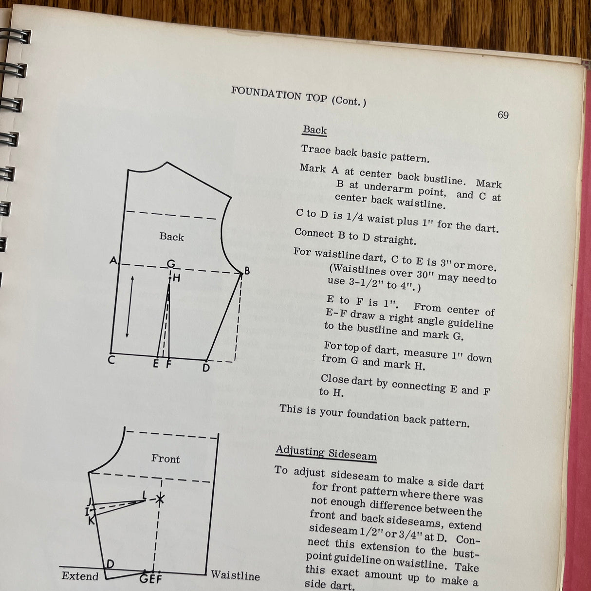 1970’s Dorothy Moore's Pattern Drafting and Dressmaking - Hardcover - RULERS INCLUDED