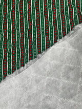 1990's Heart Stripe Pre-Quilted Fabric - (P251)