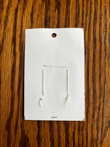 1970’s Lansing Cream Matte Plastic Buttons - Set of 4 - 3/4” - on card