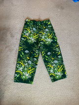 1940's style High Waisted Floral Pants - Waist 40”