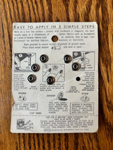 1970's Gripper Metal Snap Fasteners - Silver tone - Sz 15 - NOS