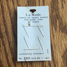 1970’s La Mode Plastic Shank Buttons - Opalescent - Set of 6 - Size 22 - 9/16" -  on card