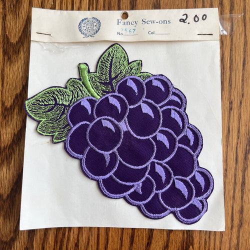 1970’s Bunch of Purple Grapes patch - deadstock