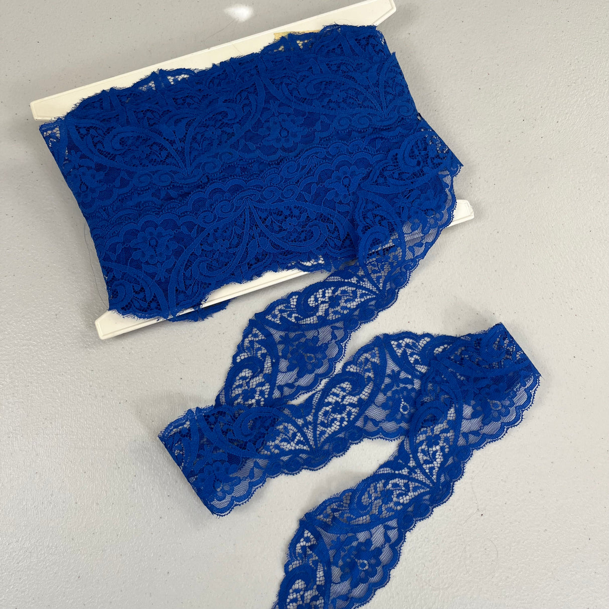 1970’s Wide Royal Blue Lace  - BTY