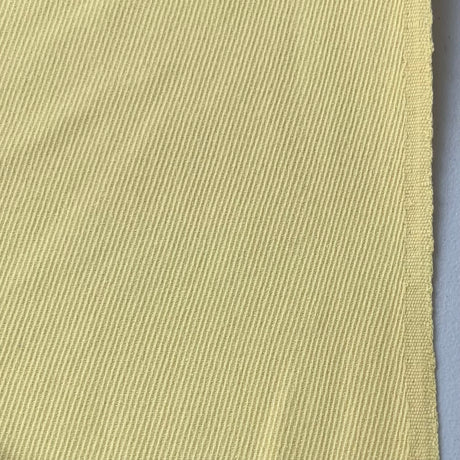 1970's Yellow Ribbed Wool Fabric (C2) - BTY