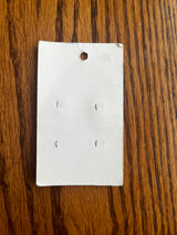 1980’s La Petite Light Blue Pearlescent Plastic Button - Set of 4 - 5/8” - on card