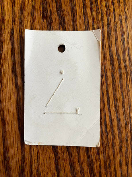 1980’s La Moderne Off White Plastic Buttons - Set of 3 - 1 1/8” - on card