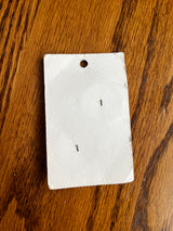 1970’s La Petite Large Matte Orange Plastic Buttons - Set of 2 - 1 1/8” - on card