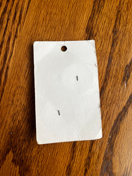 1970’s La Petite Large Matte Orange Plastic Buttons - Set of 2 - 1 1/8” - on card