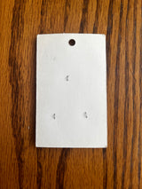 1980’s La Petite Dusty Blue Carved Plastic Buttons - Set of 3 - 7/8” - on card