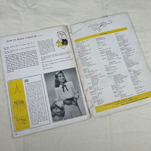 1940’s Learn to Sew Booklet by J&P Coats - Softcover